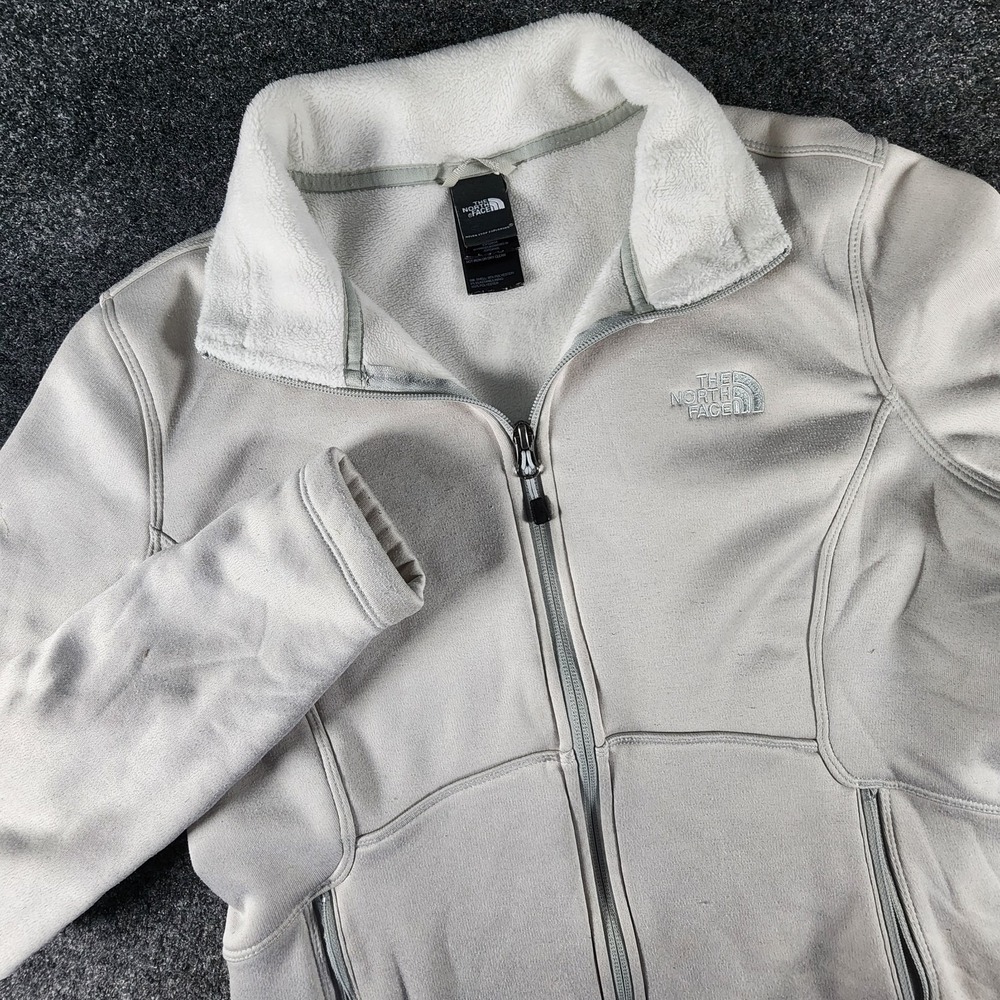 The North Face Agave Fleece Full-Zip Jacket Gray Women's Size‎ Medium - Picture 2 of 11
